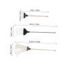 Kisangel 1set Miniature Dollhouse Bathroom Accessories Set Realistic Cleaning Tools Including Mop Broom and Plunger for Mini Home Decor and Dollhouse Scenes view 2