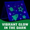 Fun Express 45" x 40" Glow-in-The-Dark Outer Space Polyester Sleepover Tent view 3