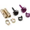 1UP Racing 190453 - Lockdown Adjustable Bullet Plugs, 5mm (2), Purple/Black view 1