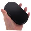 GALPADA Miniature Wooden Base for Dolls Oval Shaped Figure Display Stand for Decor for Collectibles and Clay Figurines Black view 3