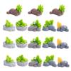 18pcs Miniature Resin Rocks for Grass Landscape Decorative Stone Statues for Terrarium and Bonsai Creative Zen Garden Accessories for Garden Decor view 1