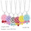 Abaodam 6pcs Candy Lollipop Shaped Necklace Girls Necklace Party Supplies Party Ornament Neck Accessories for Festival Holiday view 2