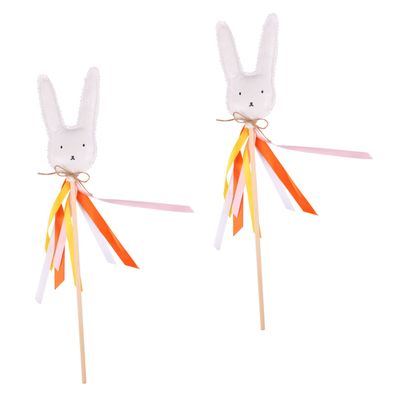 KOMBIUDA 2pcs Easter Fairy Stick Cute Decor for Boys and Girls for Easter Parties and Dress-up for Creative Play and Imaginative Fun