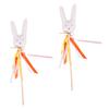 KOMBIUDA 2pcs Easter Fairy Stick Cute Decor for Boys and Girls for Easter Parties and Dress-up for Creative Play and Imaginative Fun view 1