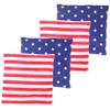 Abaodam 4pcs Boys and Girls Bean Bag Toss Game Interactive Plaything for Fun for Family Parties and Birthday Celebrations Includes American Flag Stripes view 1