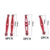 Compatible with ZP1001 1002 1003 1004 1/10 Remote Control for Climbing Car Upgrade Parts Metal Modified Connecting Pull Rod Links RC Tie Link Rods(Red) view 2