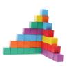 Homoyoyo 50pcs Colorful Wooden Craft Cubes for Projects Square Blocks for Art and Building Smooth Finish for Boys and Girls Crafts and Imaginative Play view 1
