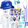 EFO SHM Doctor Kit for Kids, 35 Pcs Kids Doctor Kit for Toddlers 3-5 with Medical Storage Bag & Real Stethoscope, Pretend Play Doctor Set for Fun Role Playing Game view 1