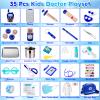 EFO SHM Doctor Kit for Kids, 35 Pcs Kids Doctor Kit for Toddlers 3-5 with Medical Storage Bag & Real Stethoscope, Pretend Play Doctor Set for Fun Role Playing Game view 4