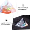 PRETYZOOM Tabletop Ornament Pyramids Optical Prism Decorative Prism for Writing Desk Home view 3