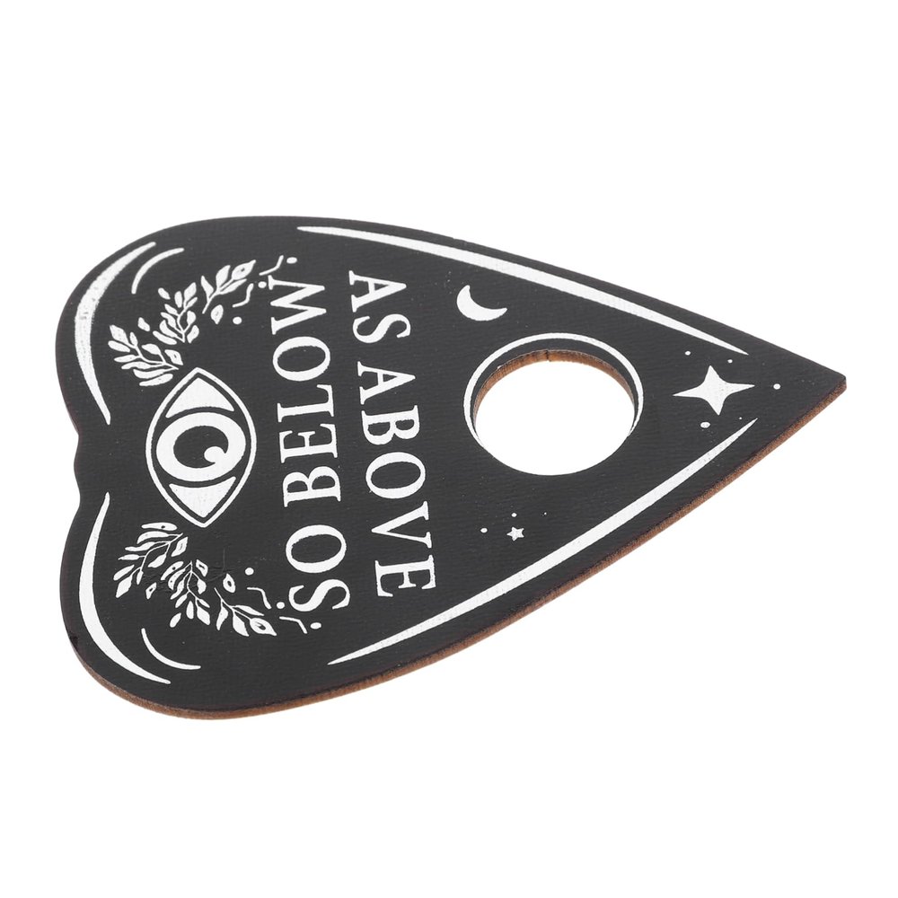 FELTECHELECTR Wooden Divination Heart Shape Board for Decision-Making Creative Pendulum Alphabet Decor for Home Use Special Occasions Like Weddings and Birthdays