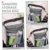 Abaodam 2pcs Baby Stroller Hanging Bag Organizer Portable Mesh Storage for Infant Trolley Waterproof Linen Fabric for Travel and Outdoor Activities view 2