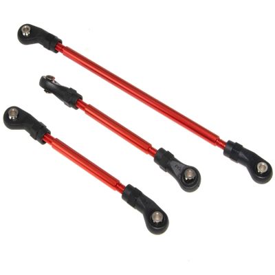 8146 Steering Pan Drag Link Compatible with Traxxas TRX-4 Upgrade 8140R 8146R Rc Car Aluminum Alloy TRX4 Part Replacement(Red)