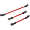 8146 Steering Pan Drag Link Compatible with Traxxas TRX-4 Upgrade 8140R 8146R Rc Car Aluminum Alloy TRX4 Part Replacement(Red) view 2