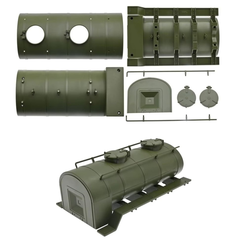 cvking RC Car Upgrade Parts for WPL for B14 B24 B16 B36 1/16 Oil for Tank Decorate RC Crawler Car Military Truck(Oil Tank)