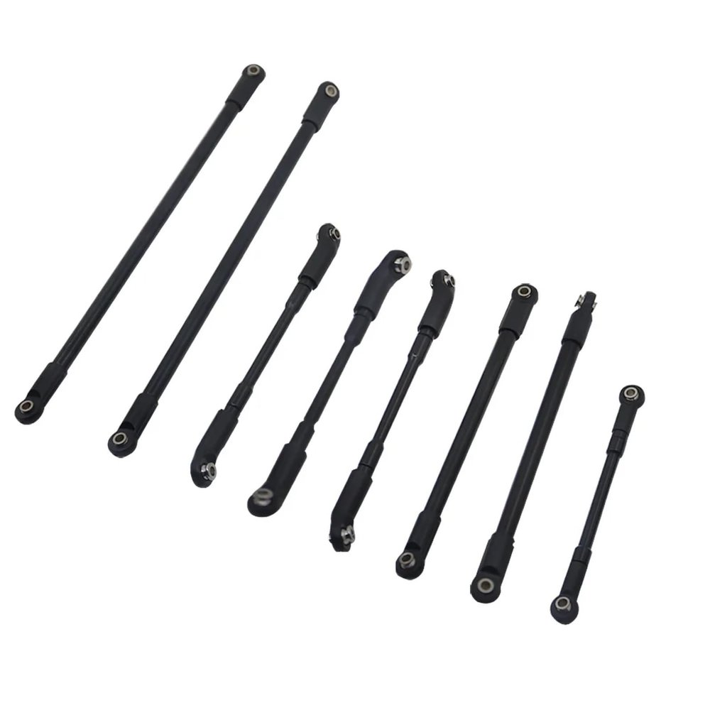 RC Car Upgrade Parts for Defender D110 1/10 8Pcs RC Crawler Car Truck Upgrade Parts Link Rod Linkage Set Remote Control Car Replacement DIY Parts