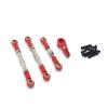 3PCs Metal Steering Rocker Rod Linkage with Serve Arm for 1/12 Wltoys 12402 RC Car Upgrade Parts Universal(Gold) view 3