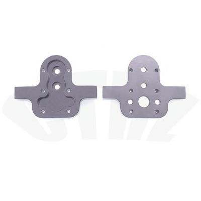 370 Motor Metal Gearbox Gear Housing for WPL 1/16 B14 B16 B24 B36 C14 C24 C34 MN90 MN91 MN45 MN99 RC Car DIY Upgrade Parts(Shell Titanium)