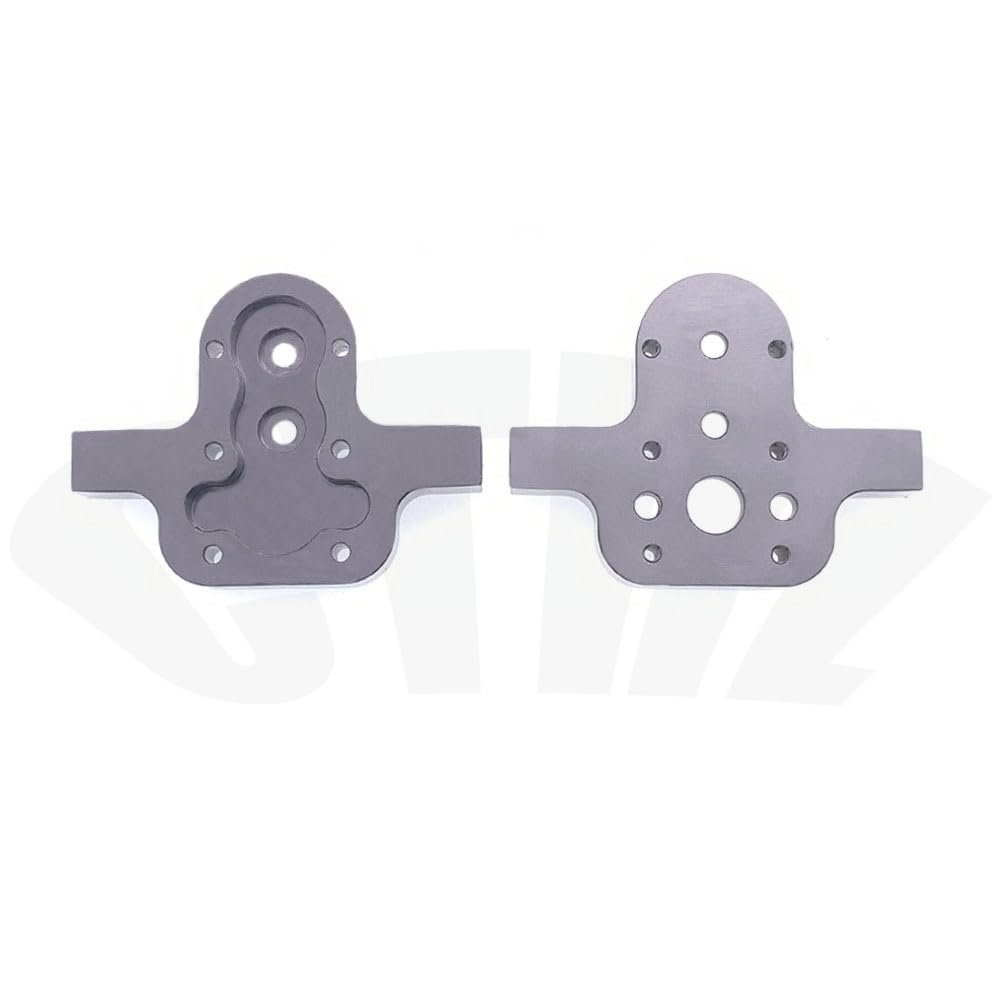 370 Motor Metal Gearbox Gear Housing for WPL 1/16 B14 B16 B24 B36 C14 C24 C34 MN90 MN91 MN45 MN99 RC Car DIY Upgrade Parts(Shell Titanium)