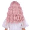 DUDUWIG Children Pastel Pink Wig Kids Short Light Pink Wavy Curly Wigs Girls Wig with Air Bangs Synthetic Cosplay Hair Wigs view 4