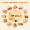 VEVOR Dog Activity Busy Board Panel, 12 Wall Activities Board, Montessori Sensory Wall Panel for Kids 3-12 Years, Sensory Wall Activity Panel, Ideal for Toddler Playroom Nursery Classroom view 2