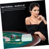 ARTIBETTER Acrylic Poker Chip Organizer Case Lid 200-Count Chip Storage Tray for Poker Table view 3