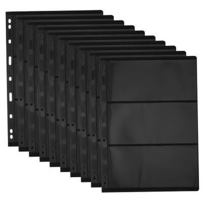 BATHVEVE 10pcs Double-Sided Album Pages for Stamp and Currency Collection Spacious Storage Inserts Elegant Design for and Rearrangement