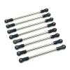 QTUONVD for Yikong for YK4106 1/10 8pcs Metal Pull Rod Link Rod Linkage RC Crawler Car Upgrade Parts Accessories RC Upgrade Parts(Black) view 1
