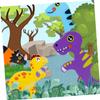 LIOOBO Piece Wooden Dinosaur Toy Set Educational Playthings for Boys and Girls Dinosaur Boys Girls view 3