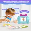 Korean and English Talking Flash Cards for Toddlers, 510 Sight Words Bilingual Learning Toys for Children, Autism Pocket Speech Therapy Toys, Korean Vocabulary Educational Flashcards view 2