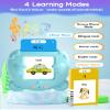 Korean and English Talking Flash Cards for Toddlers, 510 Sight Words Bilingual Learning Toys for Children, Autism Pocket Speech Therapy Toys, Korean Vocabulary Educational Flashcards view 3
