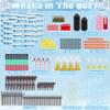100 Pack Build a Snowman Kit, Christmas DIY Snowman Crafts for Kids Bulk, Snowman Kit Winter Decorations Indoor, Creative Kids Air Dry Clay Modeling Crafts Kit for Christmas Gifts Favor Supplies view 2