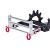 Aluminum Front Rear Bumper Bull Bars for 1/10 RC Crawler Car Axial SCX10 TRX4 LCG Chassis FJ40 Dodge Power Wagon Cab Upgrade DIY (Black) view 2