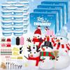 EOBOH 48 Pack Snowman Kit, Christmas Crafts DIY Toys Kit, Build a Snowman Craft Winter Decorations Indoor, Creative Air Dry Clay Modeling Crafts, Christmas Activities School Family Party Supplies view 1