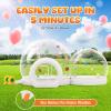 Albott 11.5&8.2FT Inflatabla Bubble Bounce House, Double Bubble House Inflatable Dome with 2 750W Air Blowers for Birthday Parties, Wedding and Gender Revealing view 2