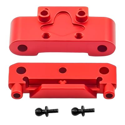 Aluminum Front Bulkhead Metal for RC Car for Losi Micro-B & Micro-T Durable CNC Upgrade Parts RC Car Accessories for Performance & Replacement (Red)
