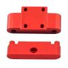 Aluminum Front Bulkhead Metal for RC Car for Losi Micro-B & Micro-T  Durable CNC Upgrade Parts RC Car Accessories for Performance & Replacement (Red) view 3