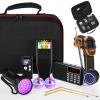 Dunzy 11 Pcs Ghost Hunting Equipment Kit Include Ghost Radio, Electromagnetic Paranormal Radiation Detector, EVP Recorder, UV Flashlight 2 LED Light up Cat Balls Etc(Upgrade Temp Gun) view 1