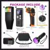 Dunzy 11 Pcs Ghost Hunting Equipment Kit Include Ghost Radio, Electromagnetic Paranormal Radiation Detector, EVP Recorder, UV Flashlight 2 LED Light up Cat Balls Etc(Upgrade Temp Gun) view 2