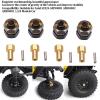 4PCS 4mm Widen Brass Wheel Hex Adapter Axial SCX24 1/24 RC Crawler Sturdy view 4