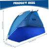 Baby Beach Tent Waterproof Lightweight Portable Anti-UV Pop-Up Beach Tent for Outdoor Sun Shelter and Kids Play Toddler Baby Pop-Up view 4