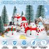 36 Pack Snowman Kit Set, Build a Snowman Christmas Craft for Kids, Creative Air Dry Clay Modeling Winter Decorations Indoor, Crafts Kit for Christmas Activities School Family Winter Party Supplies view 3
