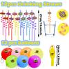 122 Pcs Hero Themed Party Favor Supplies Kit Includes Drinking Straws Badge Keychains Slap Bracelets Balloons Stickers and Gift Bags Hero Themed Party Favors Birthday Decorations view 3