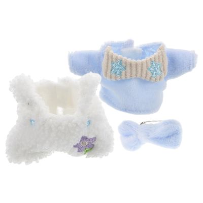KOMBIUDA 1set Cute Plush Doll Outfit Adorable Sleepwear for Stuffed Animals Cozy Lazy Pajamas in Soft Material for Doll Dress-up and Holiday Gifting