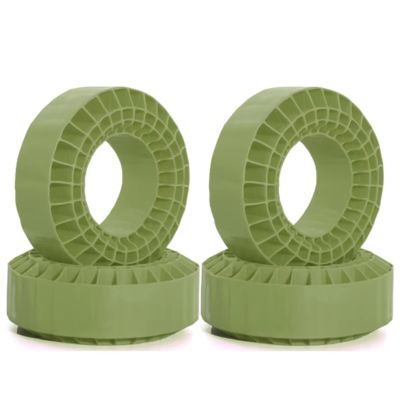RC Upgrade Parts for TRX4 for SCX10 for Capra TF2 GEN8 1/10 RC Crawler Rigs 4pcs Silicone Rubber Insert Foam for Fit 118-122mm (4.75" OD) 1.9" Wheel Tires(Green)
