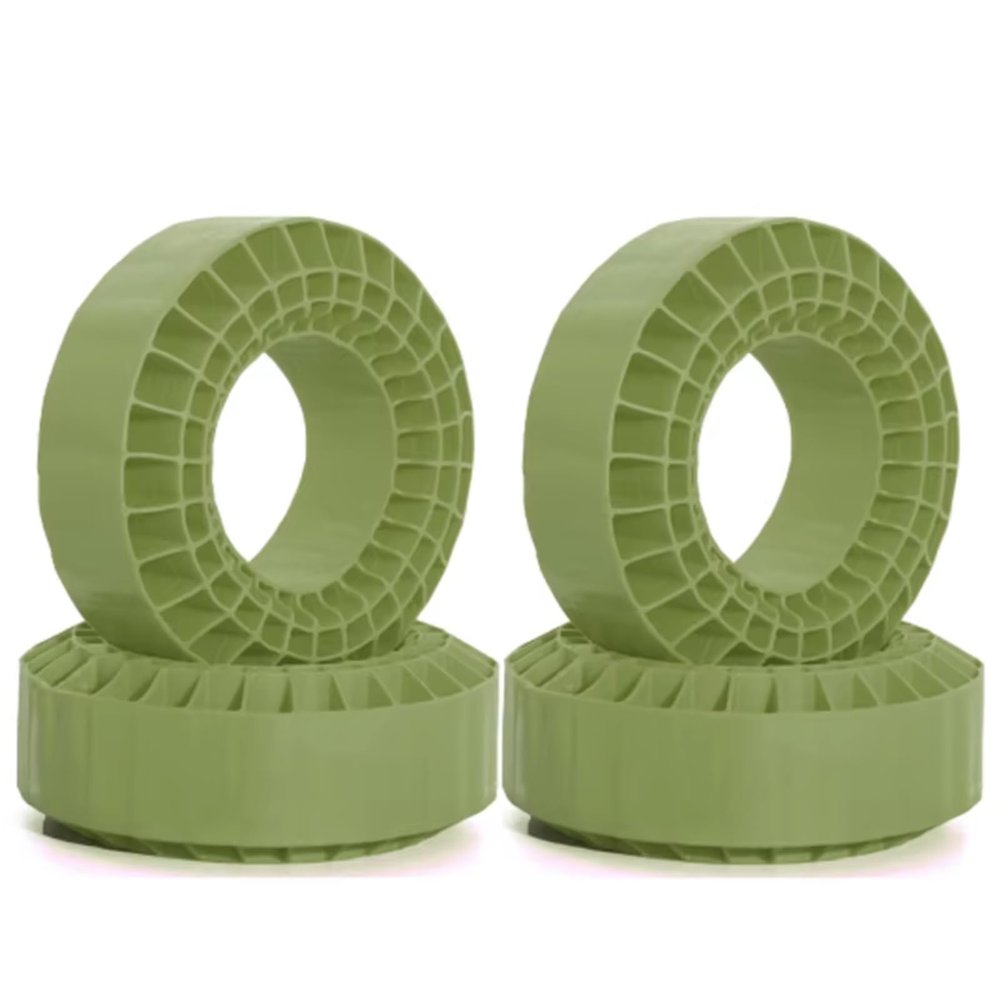 RC Upgrade Parts for TRX4 for SCX10 for Capra TF2 GEN8 1/10 RC Crawler Rigs 4pcs Silicone Rubber Insert Foam for Fit 118-122mm (4.75" OD) 1.9" Wheel Tires(Green)