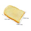 BRIGHTFUFU 2pcs Pu Simulation Toast Model Realistic Fake Bread for Kitchen Decor Pretend Food for Boys and Girls Fake Bread Adornment view 2