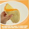 BRIGHTFUFU 2pcs Pu Simulation Toast Model Realistic Fake Bread for Kitchen Decor Pretend Food for Boys and Girls Fake Bread Adornment view 3