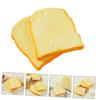 BRIGHTFUFU 2pcs Pu Simulation Toast Model Realistic Fake Bread for Kitchen Decor Pretend Food for Boys and Girls Fake Bread Adornment view 4