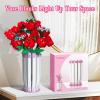 aphpaio Pink Vase for Flower Sets 10347, 10280, 10328, 10342, Perfect for Displaying Artificial Flowers, Valentine's Day for Women, Girls, and Adults (Vase Only) view 2